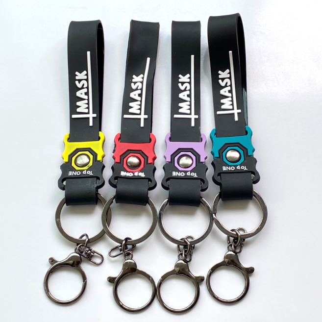 키링 열쇠고리 차키 손잡이 줄 diy 실리콘 스트랩, A 혼합, 4개