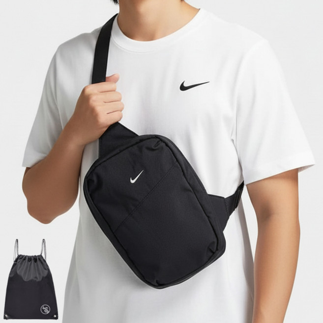 나이키 크로스바디백 AURA 스포츠 여행 데일리 가방 (PGN짐쌕가방 지급), GRD_KJ, 1개