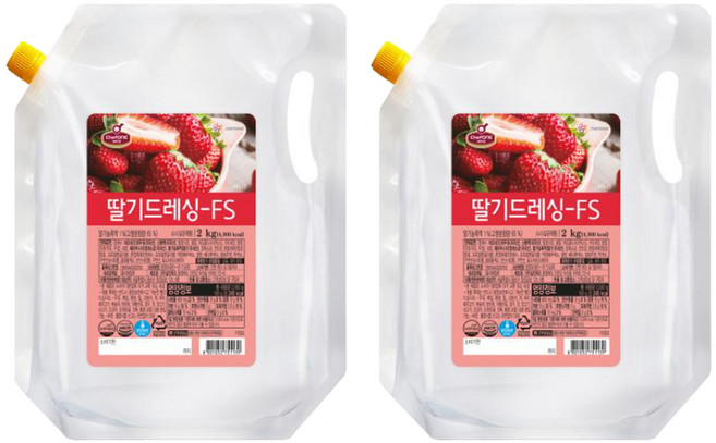 대상 쉐프원 딸기드레싱-FS, 2kg, 2개