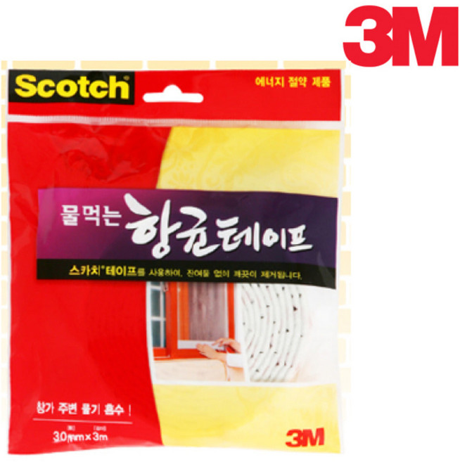3M 물먹는 향균 물기흡수 테이프 2400 창틀결로방지, 1개