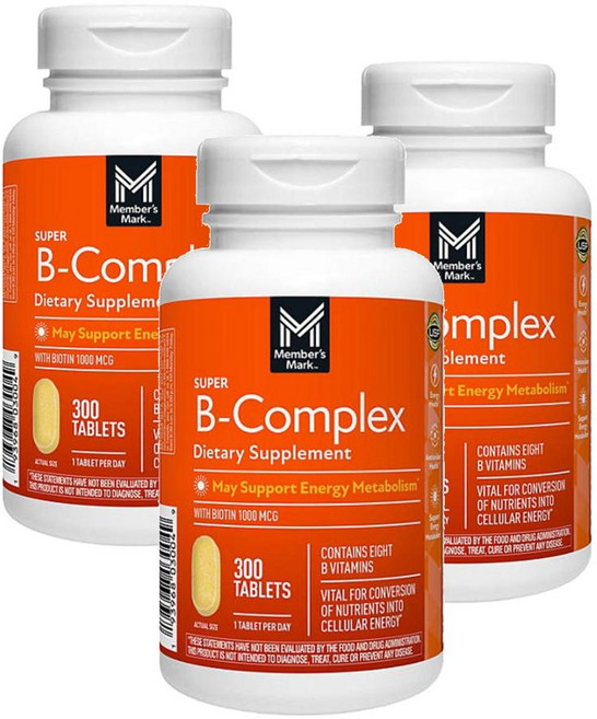 멤버스마크 슈퍼 비타민B 컴플렉스 타블렛 Members Mark Super B-complex, 300정, 3개