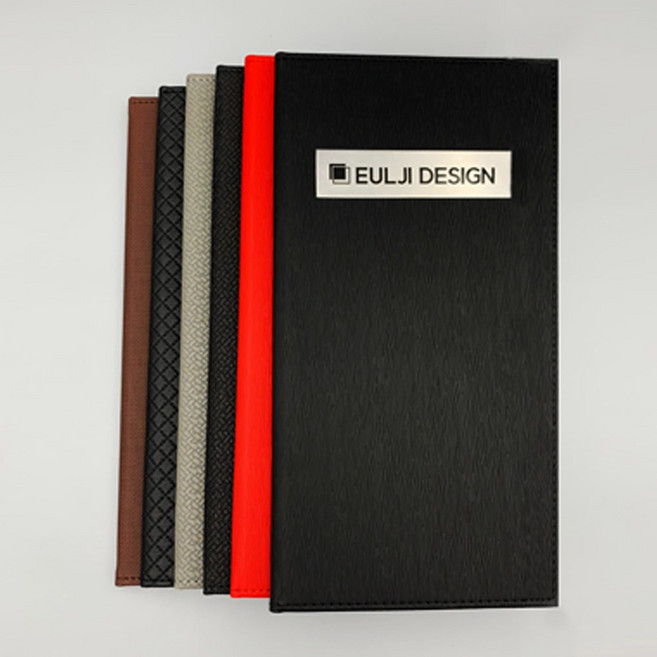 을지메뉴 인기메뉴판 M 사이즈 다양한색상 / 미니 예쁜 메뉴판 미용실 호텔 인테리어 소품 스텐부식로고제작 당일주문, 퀄팅블랙M