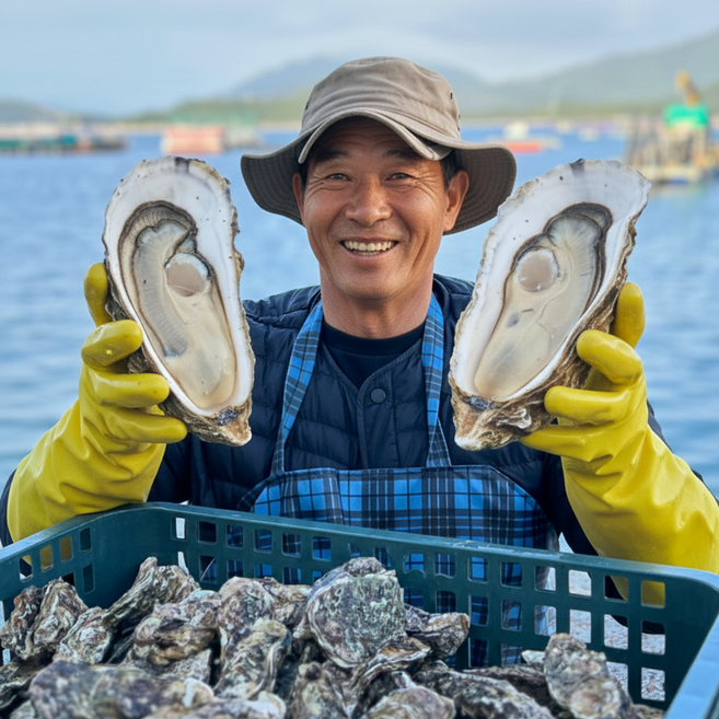 [재구매율1위] 당일조업 통영 삼배체굴 대왕굴, 1박스, 5kg