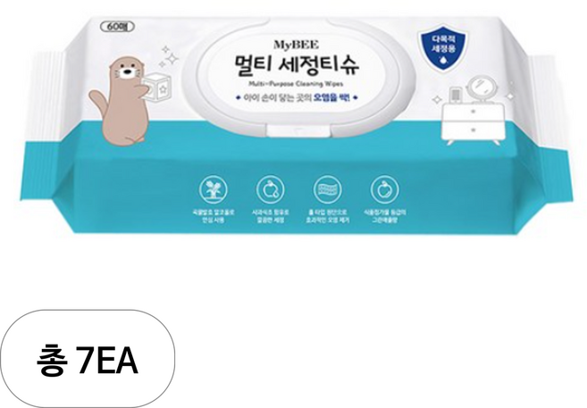 마이비 멀티 세정티슈, 7개