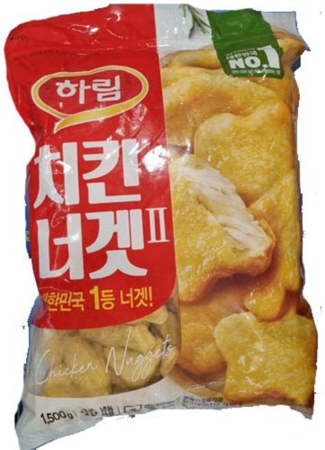 하림 치킨너겟 치킨텐더 하림치킨 냉동치킨, 1.5kg, 2개