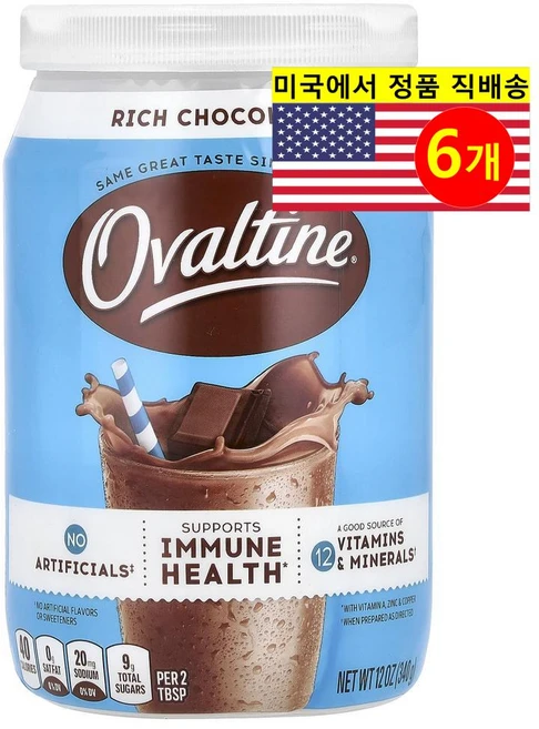 Ovaltine 유아용 스낵 리치 초콜릿 믹스 음료 340g 3개 - 쿠팡