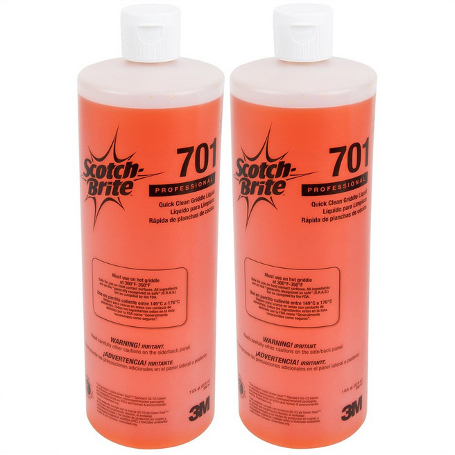 3M 스카치 브라이트 701 그리들 클리닝 용액 철판 청소도구 946ml 2개