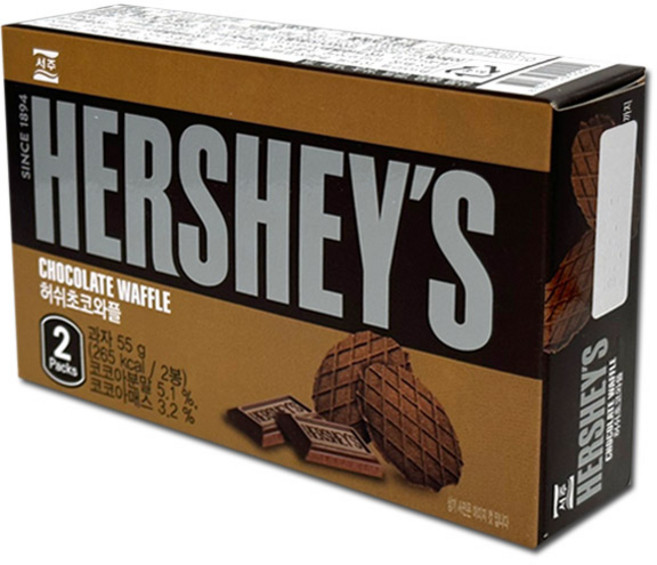 서주 허쉬 초코 와플 55g 과자 간식, 10개