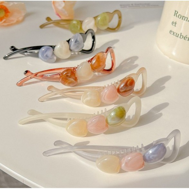 lk 핸운복쭈 심플 반머리 올림머리 헤어 집게핀 일자핀 꼬임 바나나핀5pc