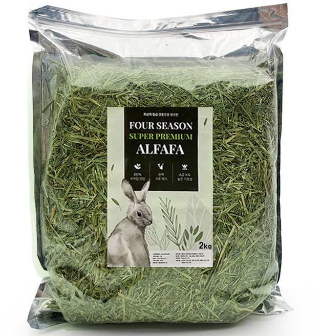 포시즌 손질 알파파, 1개, 2kg