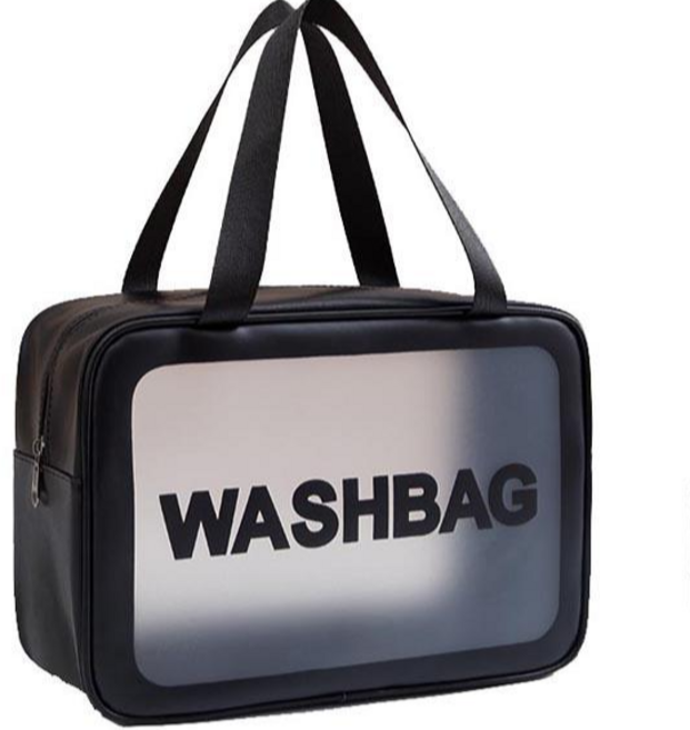 목욕탕가방 실내수영장가방 수영장바구니 방수목욕가방 헬스장샤워가방 여행용워시백 물놀이방수가방, 블랙