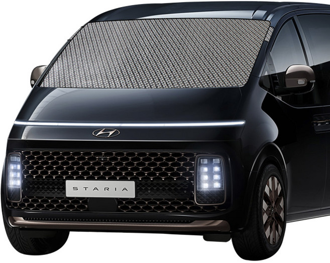 럭키식스 현대 스타리아 맞춤형 성에방지커버 자동차 앞유리덮개 차량커버, 일반형, 1개