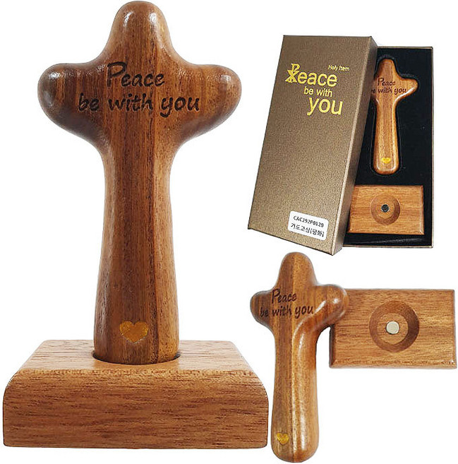 가톨릭천주교성물 탁상용십자가 평화 분리형