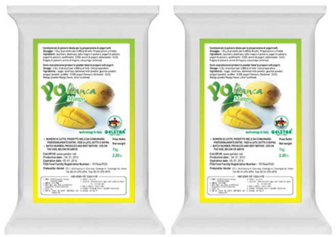 젤스타 요비앙카 망고 요거트 파우더 1kg 2개세트, 2개, 1개입