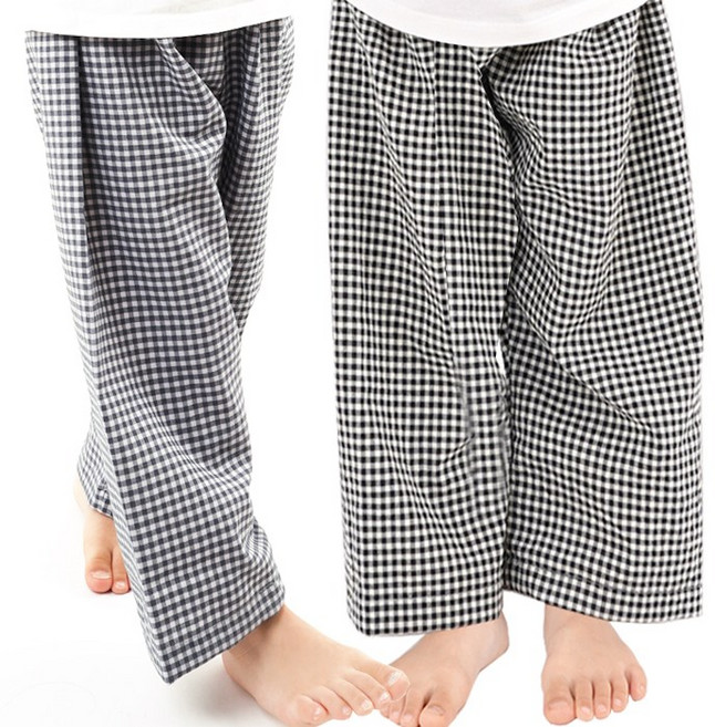 캐리루시 아동 파스텔 선염체크 9부바지 2종SET