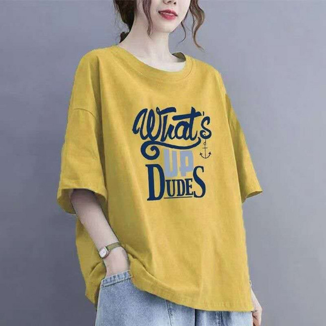 루미빈 여름 루즈핏 순면 빅사이즈 반팔티