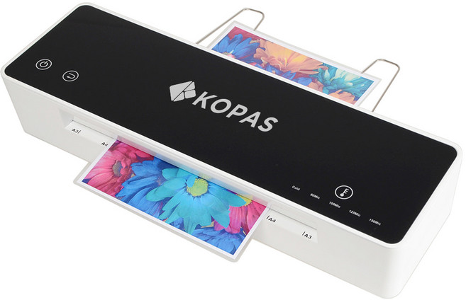 코팅기 A3 하이라미-241 A3사이즈 4롤 직접가열코팅 콜드코팅 초고속예열(1분) 온도조절(5단계) 자동역회전