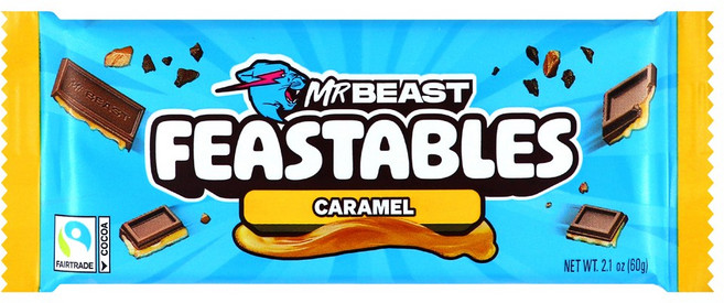 미스터비스트 피스터블 카라멜 초콜릿 사무실 탕비실 간식, 1개, 60g