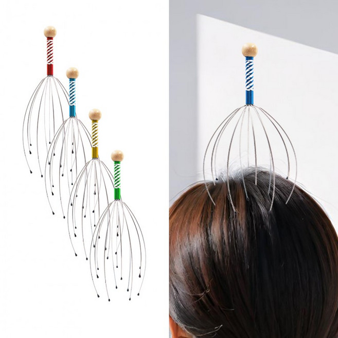 도모아 휴대용 문어발 두피 마사지기 지압 안마기