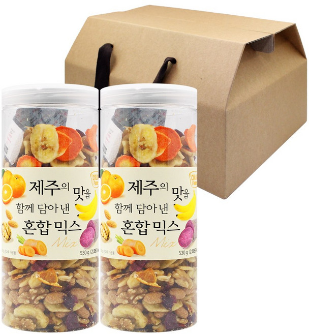 혼합견과 2종 선물세트 (제주의 맛+제주의 맛), 1.06kg, 1개