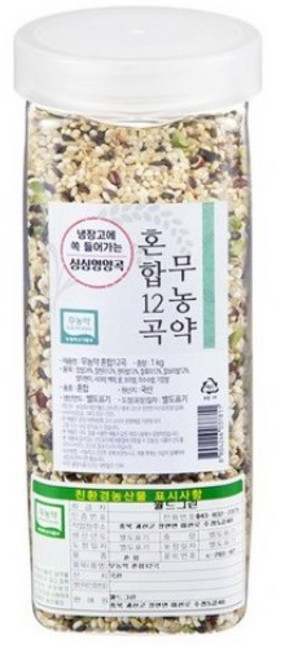 월드그린 싱싱영양통 무농약 혼합 12곡, 1kg, 1개