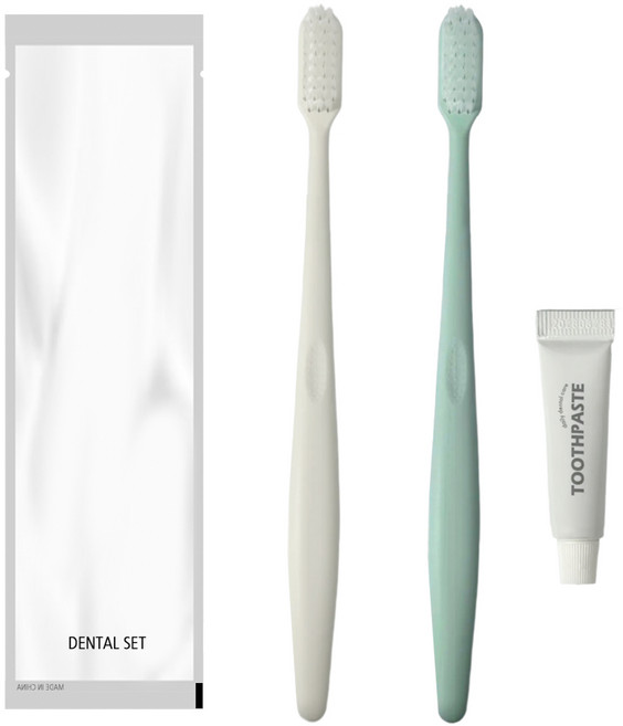 SM 일회용 치약칫솔세트 원터치 고급포장 여행용 휴대용 치약 칫솔, 100개