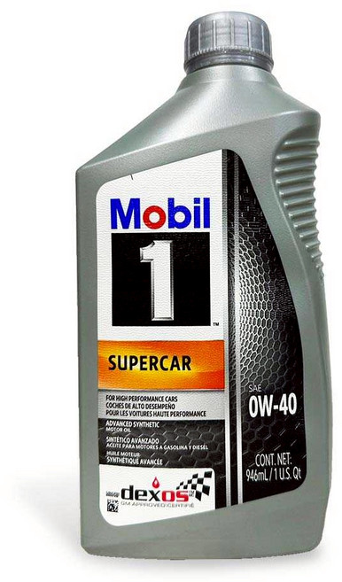 Mobil 1 Supercar 引擎機油, 946ml, 0w40, 1個