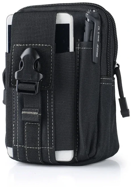 남자의 휴대용 다기능 레깅스 가방 위장 사이클링 오토바이 스포츠 교수형 허리 가방 허리 가방 전술 다, 01 검정색, 01 검정색