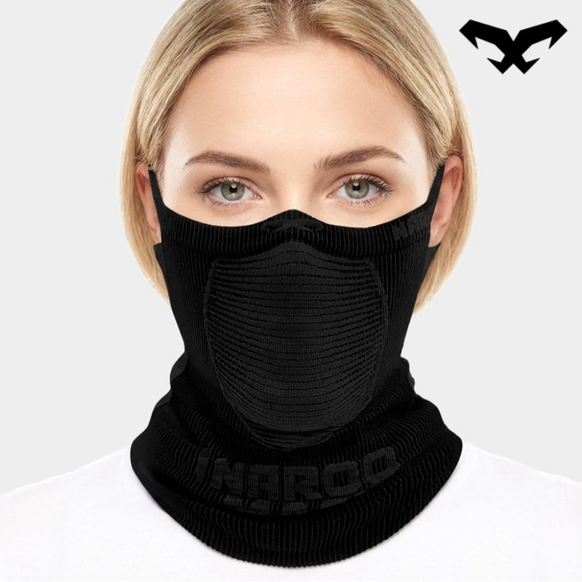 나루마스크 X5 / 사계절용 스포츠 마스크, 올블랙, 1개