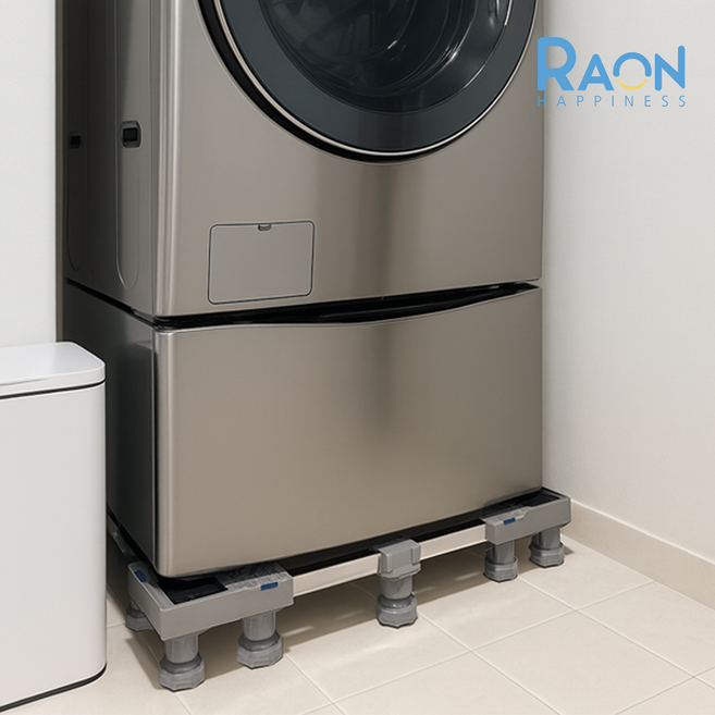 빅사이즈 세탁기 받침대 16발 통돌이 드럼 건조기 냉장고 수평 소음방지, 1개, RH-BIG16