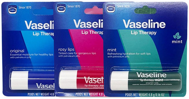 바세린 립테라피 스틱 4.8 g 오리지널+로지립스+민트 3종세트, 1개