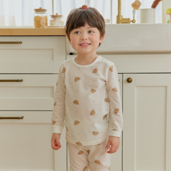 아이숲 퍼피 모달메쉬 실내복 상하의 세트