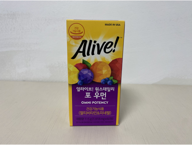 얼라이브 원스데일리 포 우먼 멀티 비타민, 60정, 2개