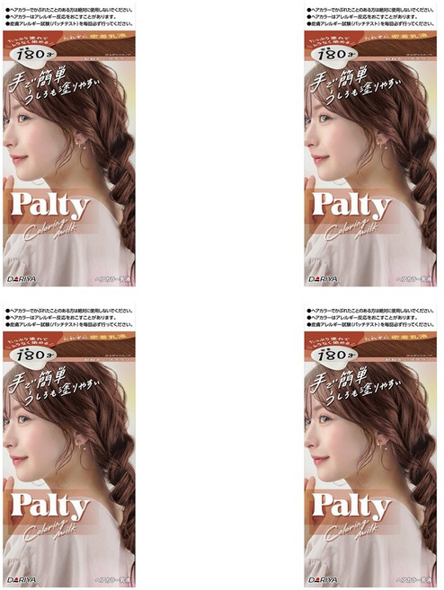 Palty 파루티 염색약 컬러링 밀크 오네가시 브라운 4팩 Dariya, 4개