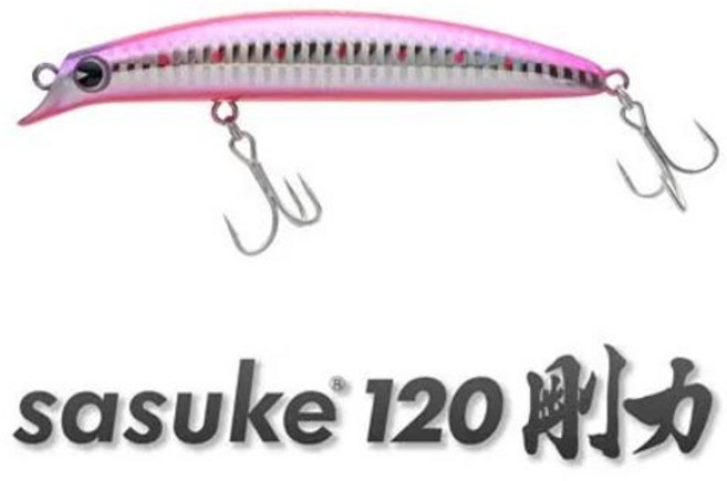 [득템찬스]아이마 사스케 120 강력 한국버전 농어 미노우 루어, # ZGR120-008 코튼 캔디