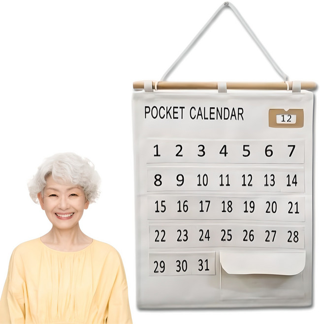 도크몰 약 달력 어르신 약 캘린더, 1개, 화이트