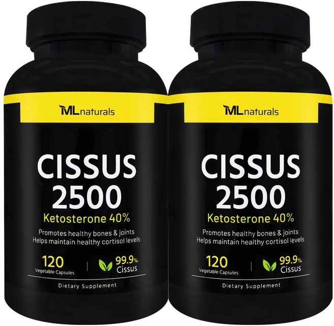 [미국빠른직구] 마이라이프 내추럴스 시서스 2500 케토스테론 40% 120정 2병, 2개 - 쿠팡