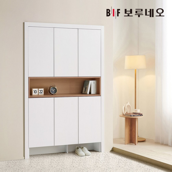 보루네오 10cm 유즈 신발장 붙박이 현관 아파트 맞춤 주문 제작 시공 현관장, 화이트 10cm