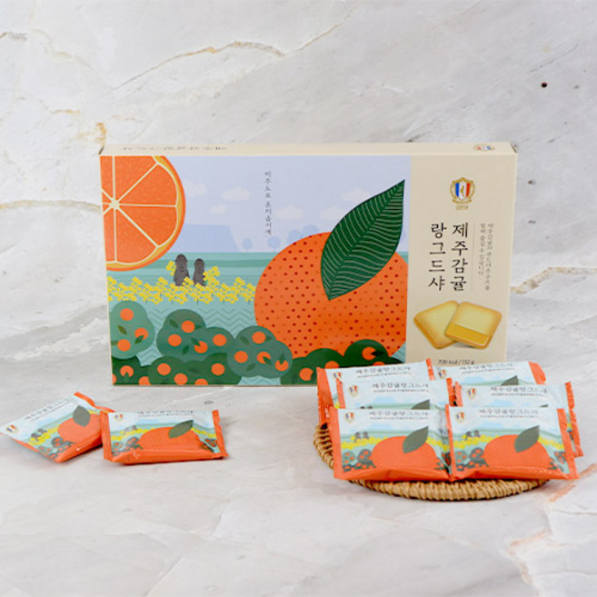 제주 코롬방 감귤 랑그드샤, 132g, 1개