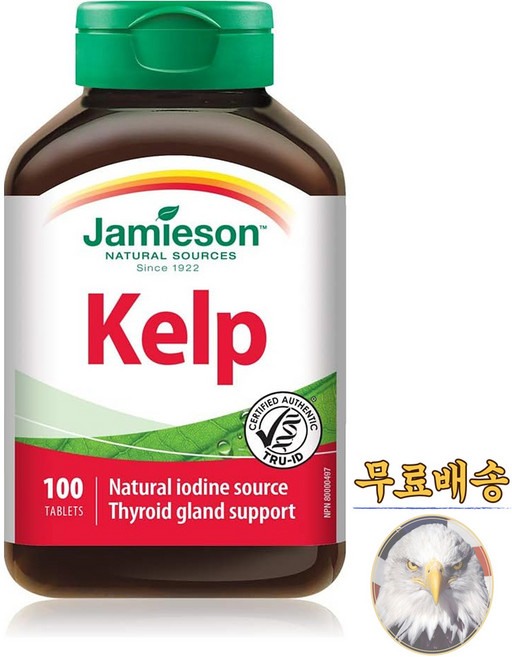 미국산 자미에슨 다시마 켈프 100정 Jamieson Kelp 선물증정, 1개