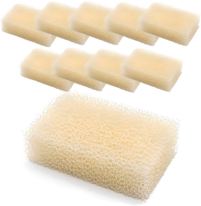 UH홈데코 우레탄 수세미 화이트, 10개입, 1세트