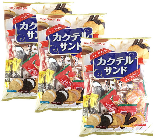 마츠나가 칵테일 샌드 비스킷, 240g, 3개
