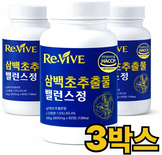 삼백초추출물 식약청인증 LHF618 미퀠리아닌 국산 100%, 3개, 60정 - 쿠팡
