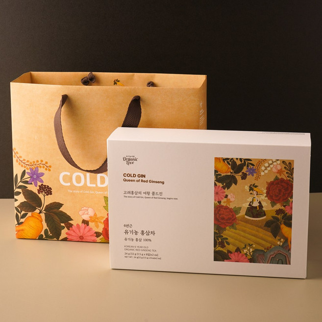 유기농 홍삼 차 선물세트 6년근 홍삼 티 백 시댁 첫인사선물 시아버지생신선물 시어머님 생신선물, 1개, 24g