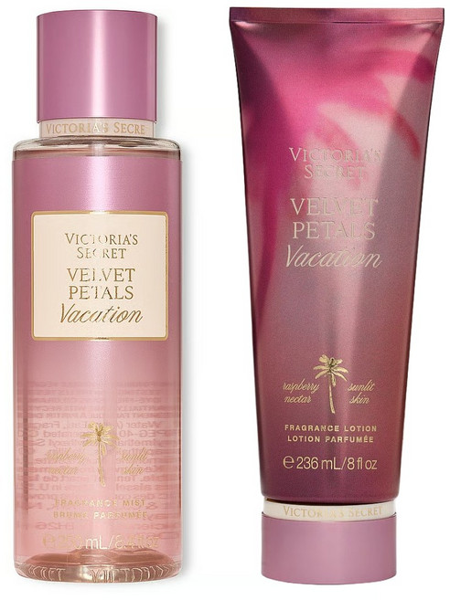 [미국정품] Victoria's Secret 빅토리아 시크릿 벨벳 페탈스 베케이션 바디미스트/로션 세트, 1개, 486ml