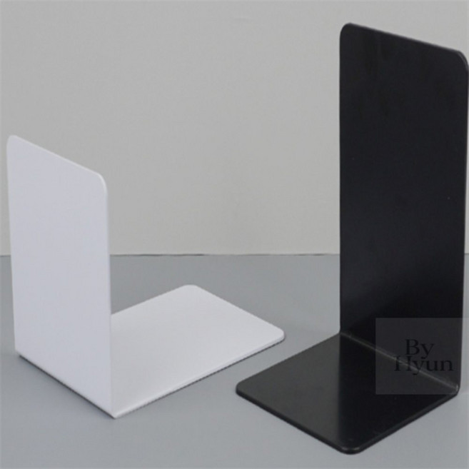 바이현샵 L형 북엔드 1P 책장책지지대, 블랙, 블랙