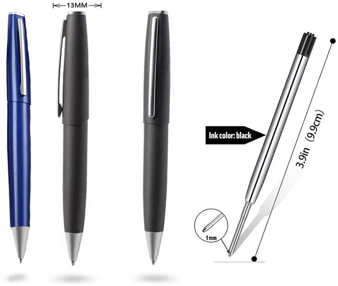 JABA 볼펜 YA287 1.0mm 고급형 금속펜 럭셔리 부드럽고 매끄럽운 그립감, 1개, 볼펜심검정