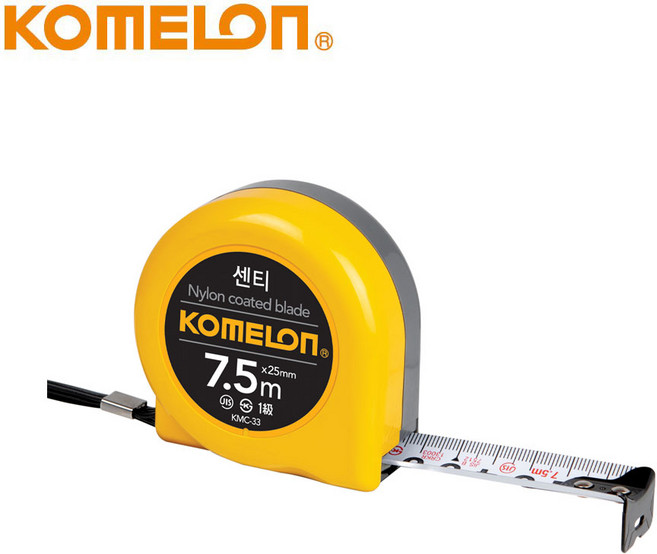 코메론 센티 줄자 KMC-33 7.5m x 25mm, 1개