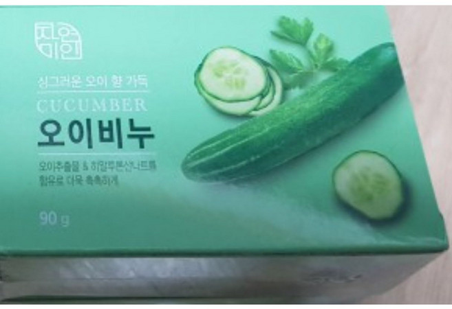 무궁화 자연미인 오이비누, 90g, 5개