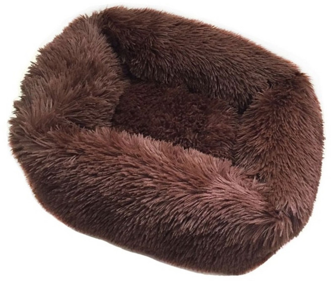 침대 커버스퀘어 개 침대 슈퍼 소프트 따뜻한 플러시 고양이 매트 개 침대 긴 플러시 솔리드 컬러 애완 동물 침대 고양이 매트 작은 중형 대형 애완 동물